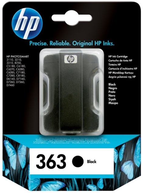 HP 363-C8721E Black Mürekkep Kartuş 410 Baskı