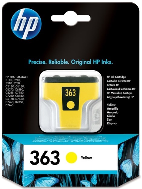 HP 363-C8773E Yellow Mürekkep Kartuş 500 Baskı