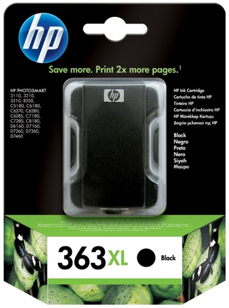 HP 363XL-C8719E Black Mürekkep Kartuş 1120 Baskı