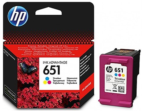 HP 651-C2P11A Tri Color CMY Mürekkep Kartuş 300 Baskı
