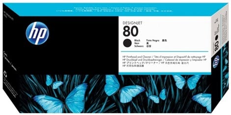 HP 80-C4820A Black Printhead Cleaner Baskı Kafası ve Temizleyici
