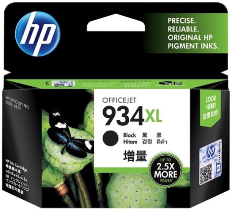 HP 934XL-C2P23A 25.5ml Black Mürekkep Kartuş 1000 Baskı